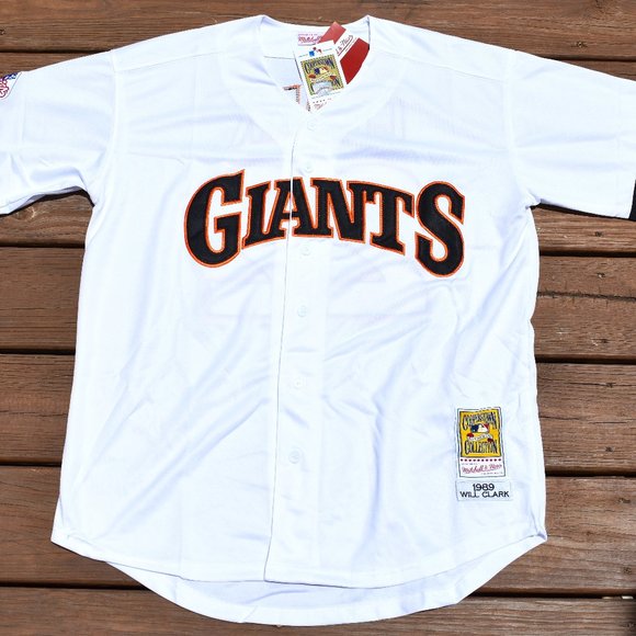 New Will Clark San Francisco Giants Home White Baseball Jersey Men's Size XXL - Picture 2 of 2